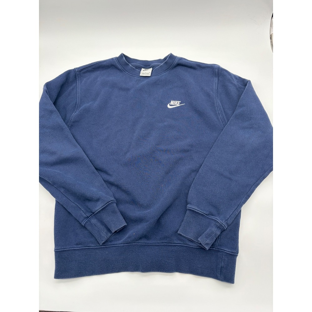 Nike Sportswear Club Fleece Crewneck Sweatshirt Navy Blue BV2662-410 Small